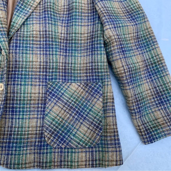 Private Concepts Women’s Plaid Oversized Blazer - Picture 5 of 7